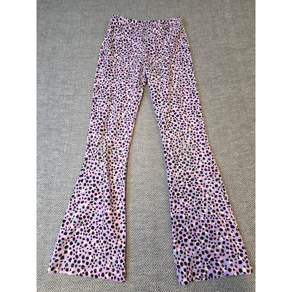 365Kids Garanimals Leggings Girl's 8 Purple Animal Print Gym Workout Pull On